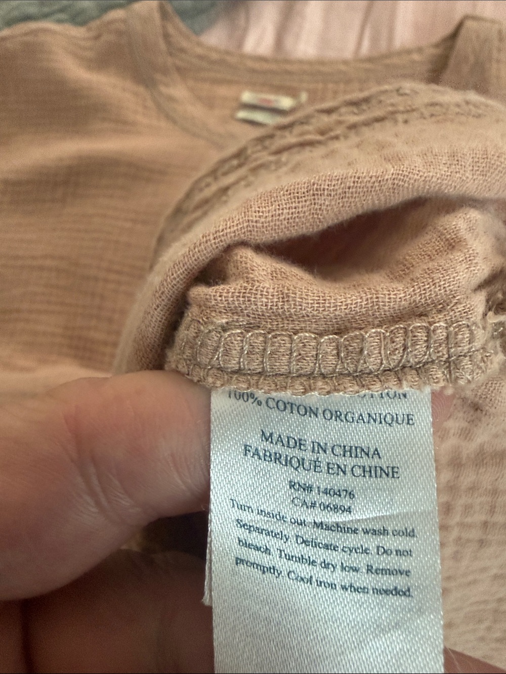 Faherty Dream Organic Cotton Gauze T-Shirt Short Sleeve Women's Size Medium‎ - Picture 8 of 8